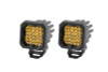 Diode Dynamics Stage Series C1 LED Pod Pro - Yellow Flood Standard ABL (Pair) - DD6463P