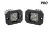 Diode Dynamics Stage Series C1 LED Pod Pro - White Flood Flush ABL (Pair) - DD6475P