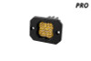 Diode Dynamics Stage Series C1 LED Pod Pro - Yellow Flood Flush ABL Each - DD6478S