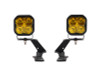 Diode Dynamics 19-21 Ford Ranger Pro SS3 LED Ditch Light Kit - Yellow Combo - DD6586