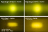 Diode Dynamics Stage Series 2in LED Pod Sport - Yellow Combo Flush ABL (Pair) - DD6730P