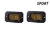 Diode Dynamics Stage Series 2in LED Pod Sport - Yellow Combo Flush ABL (Pair) - DD6730P