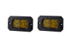 Diode Dynamics Stage Series 2in LED Pod Pro - Yellow Combo Flush ABL (Pair) - DD6735P