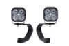 Diode Dynamics 10-21 Toyota 4Runner SS3 LED Ditch Light Kit Sport - White Combo - DD6746