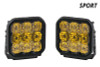 Diode Dynamics SS5 LED Pod Sport - Yellow Flood (Pair) - DD6773P