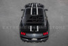 EOS Hood & Body Decal - Matte Gray w. Black Stripe - 2024+ Mustang S650