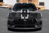 EOS Hood & Body Decal - Matte Gray w. Black Stripe - 2024+ Mustang S650