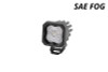 Diode Dynamics Stage Series C1 LED Pod - White SAE Fog Standard ABL Each - DD6847S