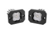 Diode Dynamics Stage Series C1 LED Pod - White SAE Fog Flush ABL (Pair) - DD6850P