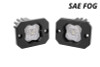 Diode Dynamics Stage Series C1 LED Pod - White SAE Fog Flush ABL (Pair) - DD6850P
