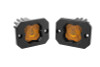 Diode Dynamics Stage Series C1 LED Pod - Yellow SAE Fog Flush ABL (Pair) - DD6851P