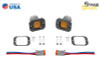 Diode Dynamics Stage Series C1 LED Pod - Yellow SAE Fog Flush ABL (Pair) - DD6851P