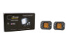 Diode Dynamics Stage Series C1 LED Pod - Yellow SAE Fog Flush ABL (Pair) - DD6851P