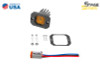 Diode Dynamics Stage Series C1 LED Pod - Yellow SAE Fog Flush ABL Each - DD6851S
