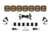 Diode Dynamics SS5 Pro Universal CrossLink 7-Pod Lightbar - Yellow Combo - DD7247