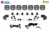 Diode Dynamics Bronco SS5 Pro CrossLink Windshield - White Combo Lightbar Kit - DD7264