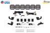 Diode Dynamics Prinsu/Sherpa Roof Racks- SS5 7-Pod CrossLink Mounting Kit - Sport White Combo - DD7824