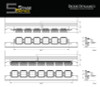 Diode Dynamics Prinsu/Sherpa Roof Racks- SS5 7-Pod CrossLink Mounting Kit - Pro Yellow Combo - DD7829