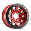 Dirty Life 9302 Roadkill Race 17x9/5x127 BP/-14mm Offset/71.5mm Hub Crimson Candy Red Wheel Beadlock - 9302-7973R14 Photo - Primary