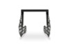 DV8 Offroad 16-23 Toyota Tacoma Center Console Molle Panels & Device Mount - CCT1-01