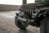 DV8 Offroad 07-23 Jeep Wrangler/Gladiator JT/JK/JL FS-25 Stubby Front Bumper w/Plated Bull Bar - FBJL-06