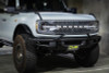 DV8 Offroad 21-22 Ford Bronco Factory Front Bumper Licence Relocation Bracket - Front - LPBR-01