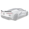 EOS Ducktail Low Rear Spoiler - Matte Black - C8 Corvette (SPOILER-695-ABS)