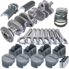 Eagle Chevy 350 3.750in Crank 5.700in H-Beam -5cc Flat Top 4.040in Pistons Rotating Assembly - 12008040