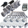 Eagle Chevy LT1 350 1Pc 3.480in Crank 5.700in H-Beam -3.7cc 4.030in Pistons Rotating Assembly - 12302L030
