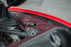 EOS Engine Bay Panel Cover 3 Piece Version - Red Carbon Fiber - C8 Corvette Coupe (EC-725-RDCF)