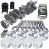 Eagle Chevy 454 1Pc 4.000in Crank 6.385in H-Beam -3cc Flat Top 4.310in Pistons Rotating Assembly - 35315L060