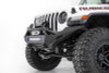 Addictive Desert Designs 2020 Jeep Gladiator JT Stealth Fighter Front Bump w/ Top Hoop & Winch Mount - F961692080103
