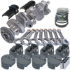 Eagle Chevy 350 3.500in Crank 6.000in I-Beam Rods -5cc Flat Top 4.040in Pistons Rotating Assembly - 62020040