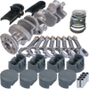 Eagle Chevy 400 3.750in Crank 5.700in I-Beam Rods -5cc Flat Top 4.125in Pistons Rotating Assembly - 62501000