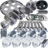 Eagle Chevy 350 1Pc 3.750in Crank 5.700in I-Beam Rods 4.000in Pistons 168 Tooth FP Balanced Assembly - B13005L00068