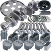 Eagle Chevy 350 1Pc 3.750in Crank 5.700in I-Beam Rods 4.030in Pistons 168 Tooth FP Balanced Assembly - B13006L03068