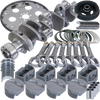 Eagle Chevy 350 1Pc 3.750in Crank 6.000in I-Beam Rods 4.030in Pistons 168 Tooth FP Balanced Assembly - B13007L03068