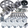 Eagle Chevy 350 1Pc 3.750in Crank 5.700in I-Beam Rod 4.000in Pistons 153 Tooth FP Balanced Assembly - B13009L00053