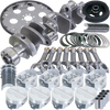 Eagle Chevy 350 1Pc 3.750in Crank 5.700in I-Beam Rod 4.040in Pistons 168 Tooth FP Balanced Assembly - B13009L04068