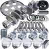 Eagle Chevy 350 1Pc 3.750in Crank 5.700in I-Beam Rods 4.040in Pistons 168 Tooth FP Balanced Assembly - B13404L04068