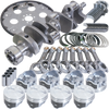 Eagle Chevy LT1350 1Pc 3.750in Crank 5.700in I-Beam 4.040in Pistons 168 Tooth FP Balanced Assembly - B13504L04068