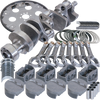 Eagle Chevy LT1350 1Pc 3.750in Crank 6.000in I-Beam 4.030in Pistons 168 Tooth FP Balanced Assembly - B13557L03068