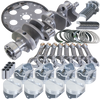 Eagle Chevy 350 1Pc 3.750in Crank 5.700in I-Beam Rods 4.040in Pistons 168 Tooth FP Balanced Assembly - B15505L04068