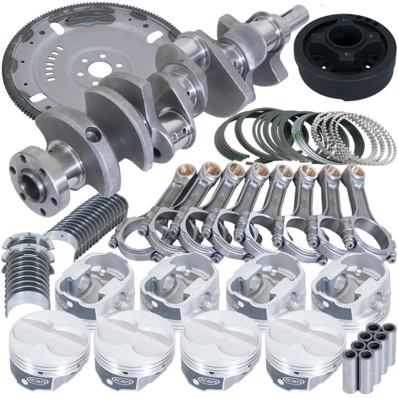 Eagle Ford 302 3.250in Crank 5.400in I-Beam Rods 4.040in Pistons 164 Tooth FP Balanced Assembly - B16351LA040