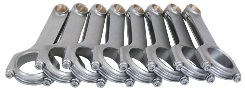 Eagle Chevrolet Small Block H-Beam Connecting Rods w/ ARP L19 Bolts (Set of 8) - CRS6200B3DL19