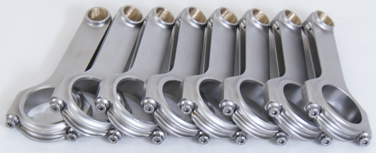 Eagle Chevrolet Big Block 6.660in Length ARP 2000 Bolts Forged 4340 Steel H-Beam Rods - Set of 8 - CRS66603D2000