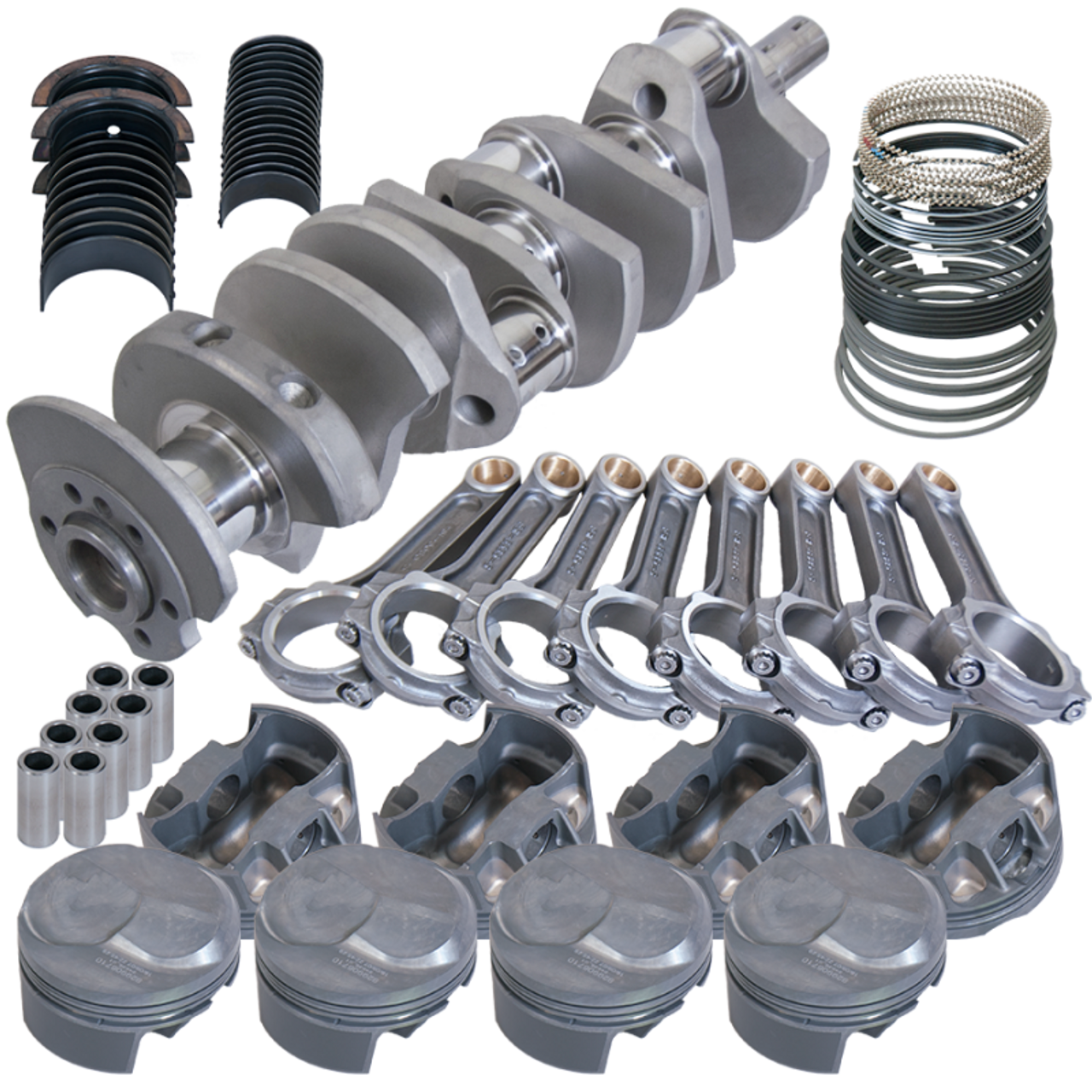 Eagle Chevy 454 4.250in Crank 6.385in I-Beam Rods 43cc Dome 4.320in Pistons Rotating Assembly - F1013070