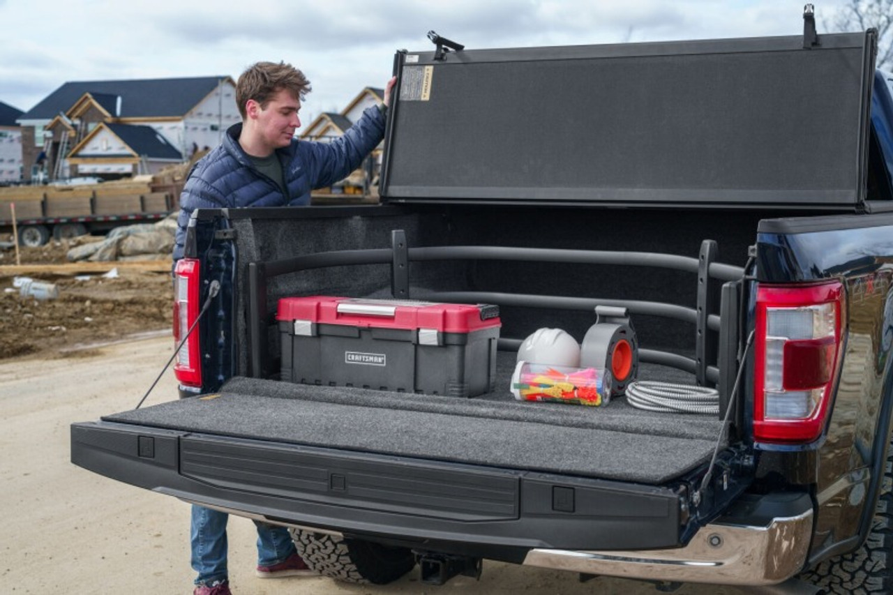 AMP Research 04-22 Ford F-150 Bedxtender HD Sport - Black (Optional No-Drill Brkt 74602-01A) - 74803-01A