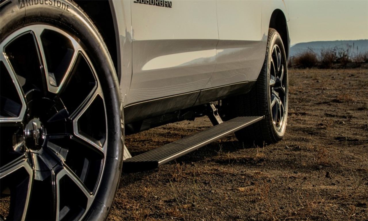 AMP Research 21-25 Chevrolet Suburban/Tahoe & Cadillac Escalade PowerStep - Black - 76327-01A