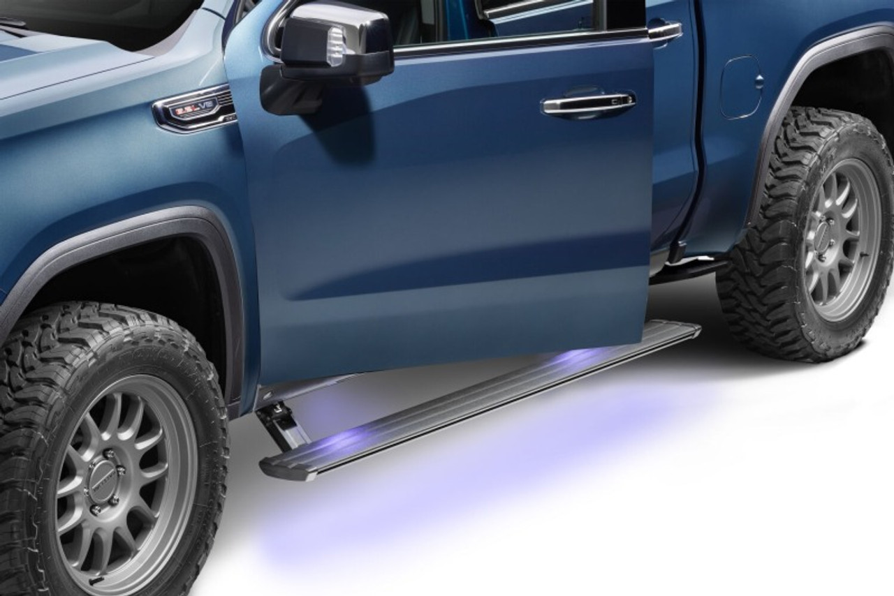 AMP Research 22-24 Chevrolet Silverado 1500 & 2024 2500/3500 DC/CC PowerStep Smart Series - 86255-01A